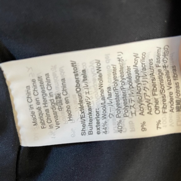 J. Crew village wool coat jacket navy  4 NWOT - Picture 5 of 5